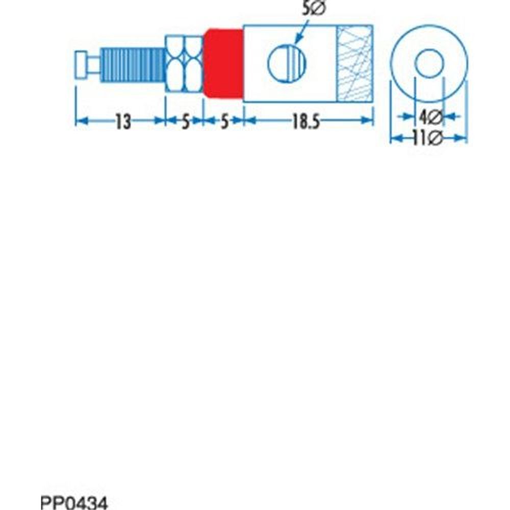 PP0434 - Red Gold Binding Post