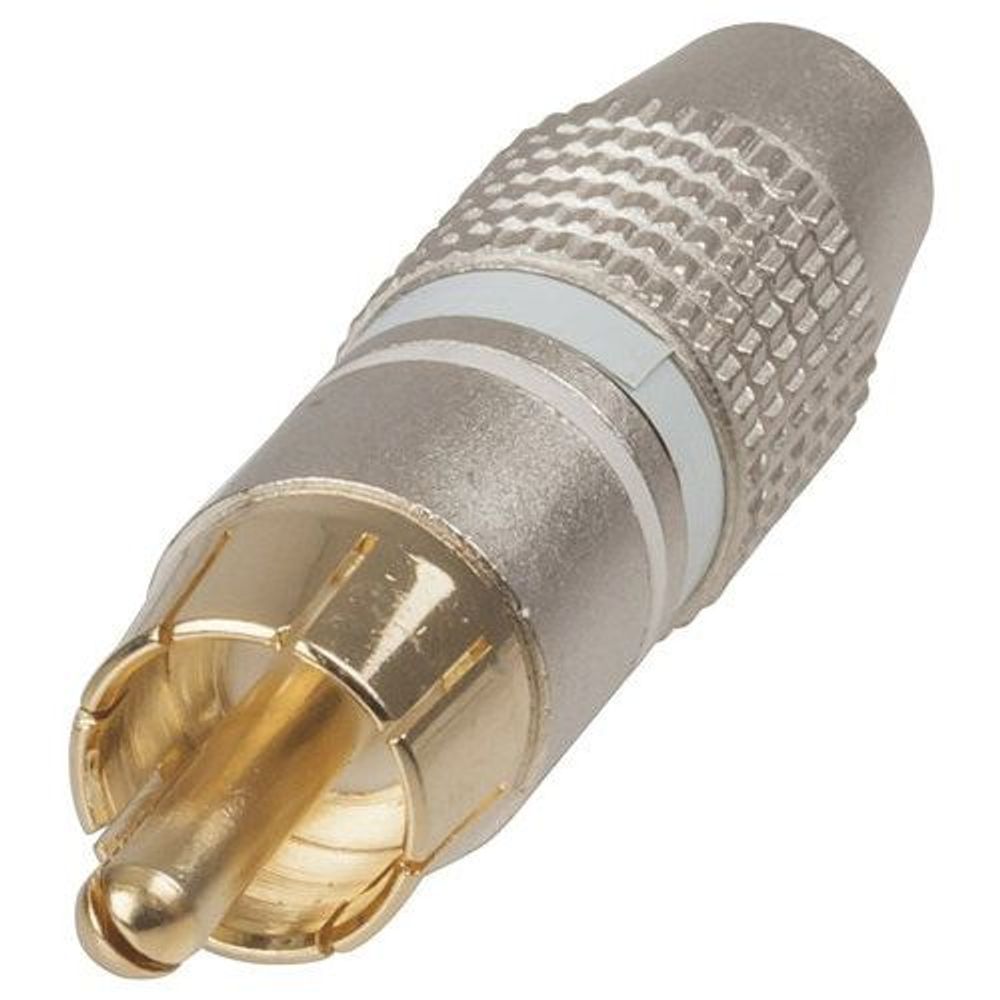PP0233 - Quality Gold RCA Plugs - White