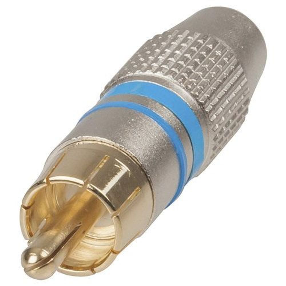 PP0234 - Quality Gold RCA Plugs - Blue
