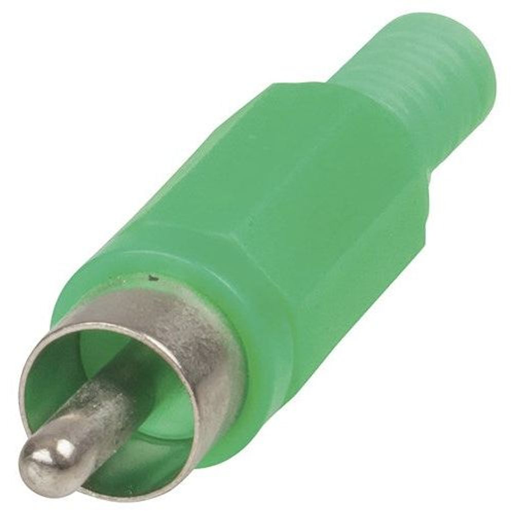 PP0239 - RCA Plug Plastic Green