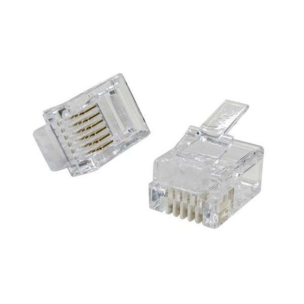 PP1432 - RJ12 Telephone plugs for Stranded Cable - Pack of 5