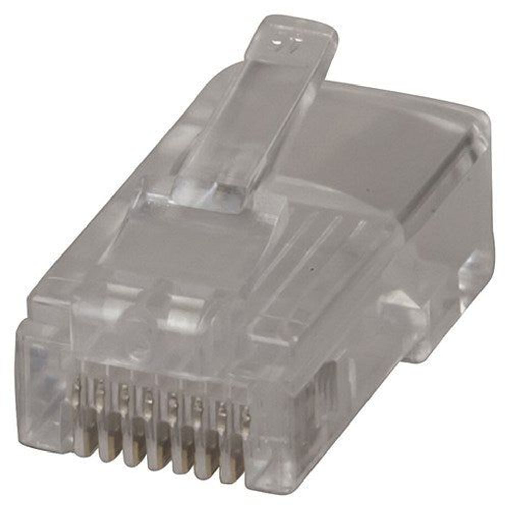 PP1438 - 8 Pin US Type Telephone Plug For Solid Core Cable