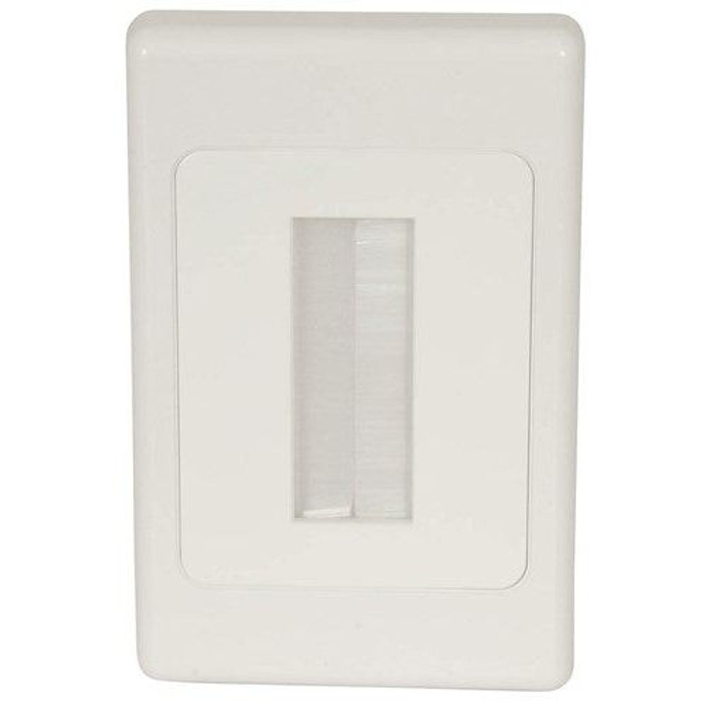 PS0291 - Brush Cable Entry Wall Plate