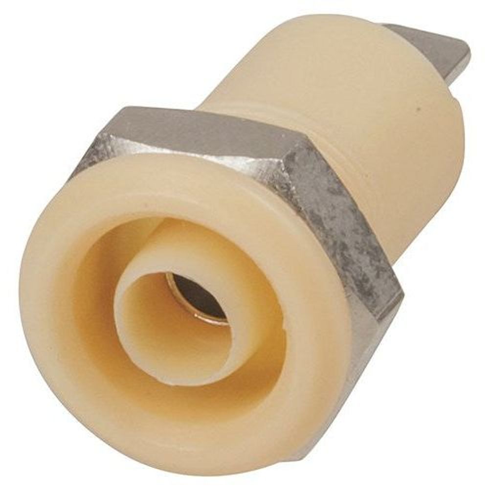 PS0424 - 4mm Panel Mount Banana Socket - Yellow