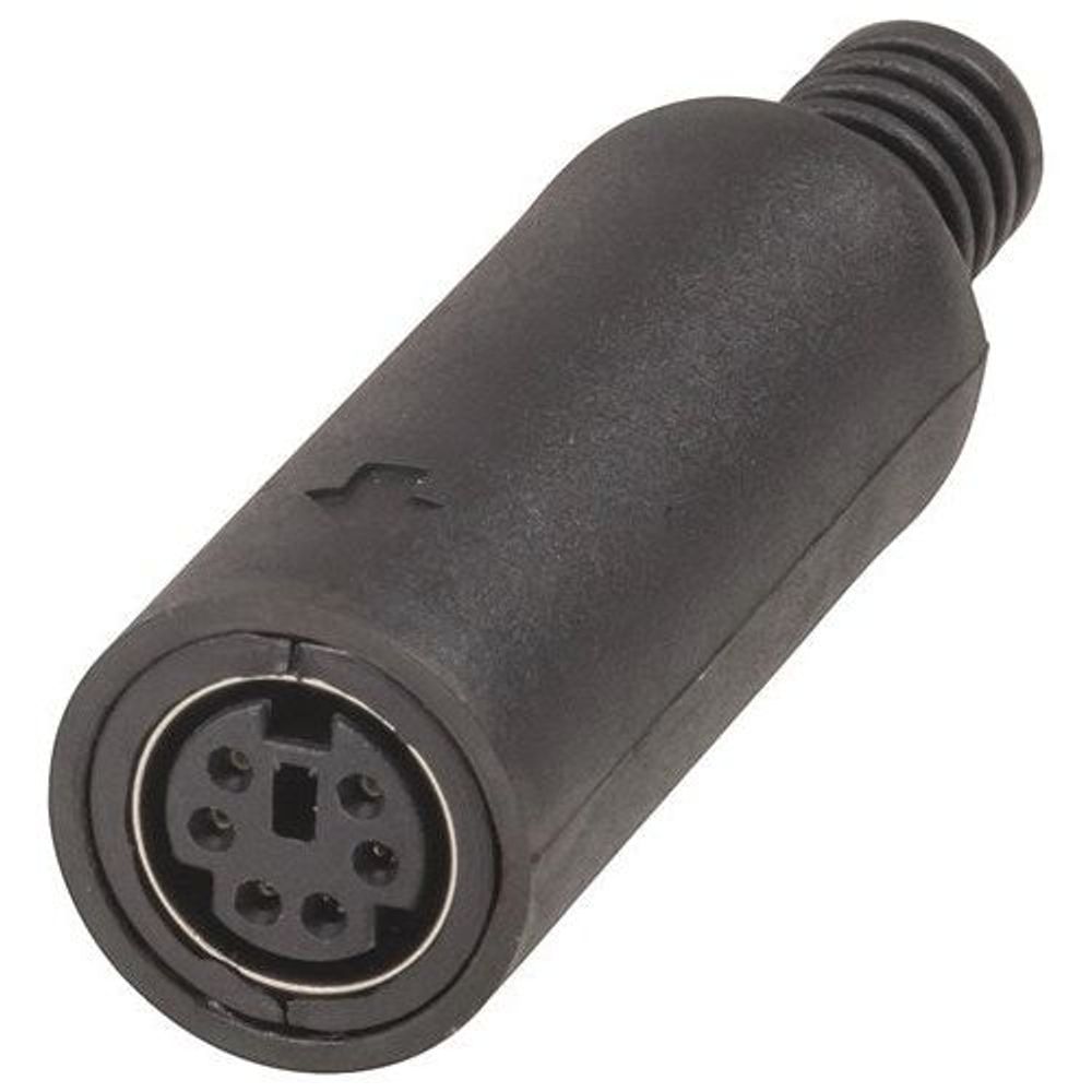 PS0368 - 6 Pin MINI DIN Line Socket