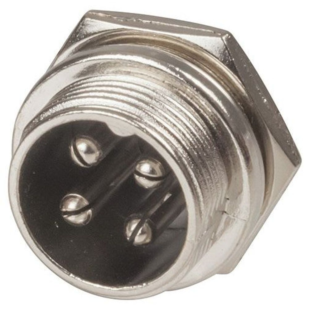 PP2010 - 4 Pin Microphone Panel Male Connector