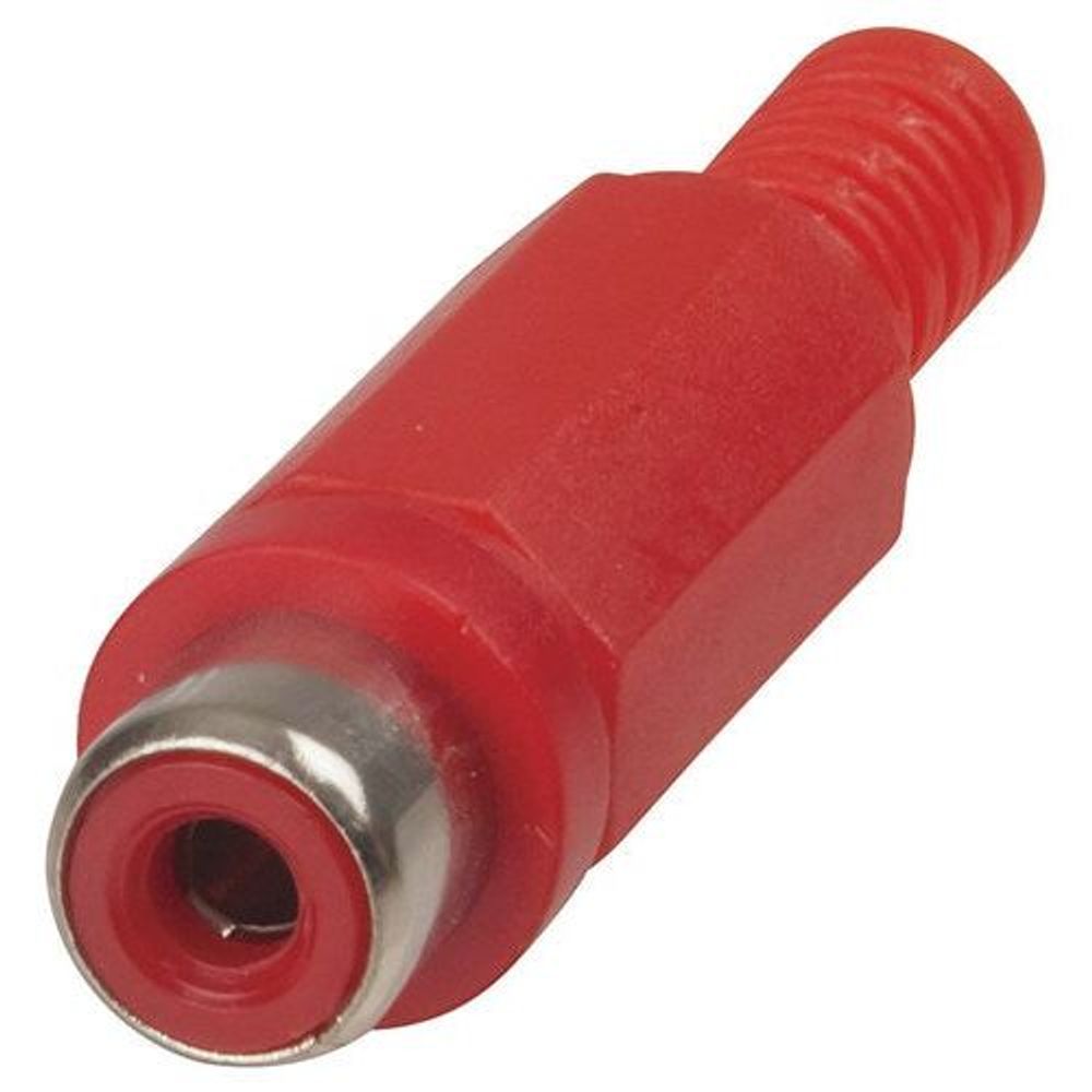 PS0250 - Red - Plastic Line Socket RCA