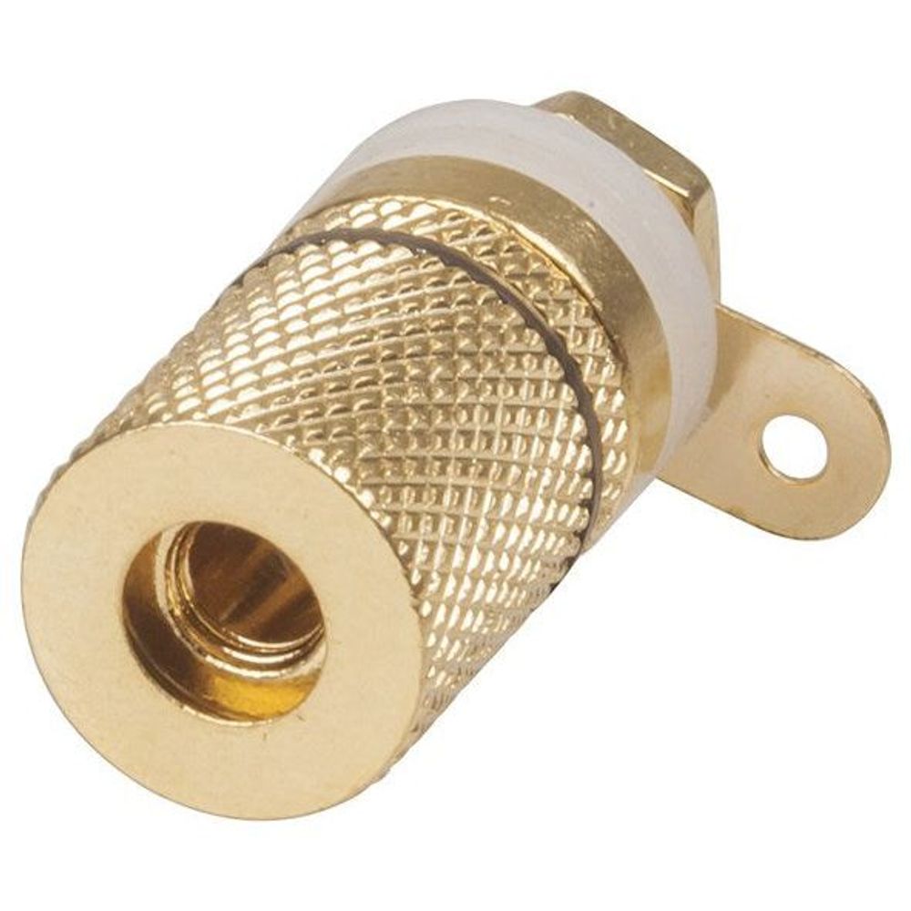 PT0431 - Gold Banana Socket Binding Post - Black