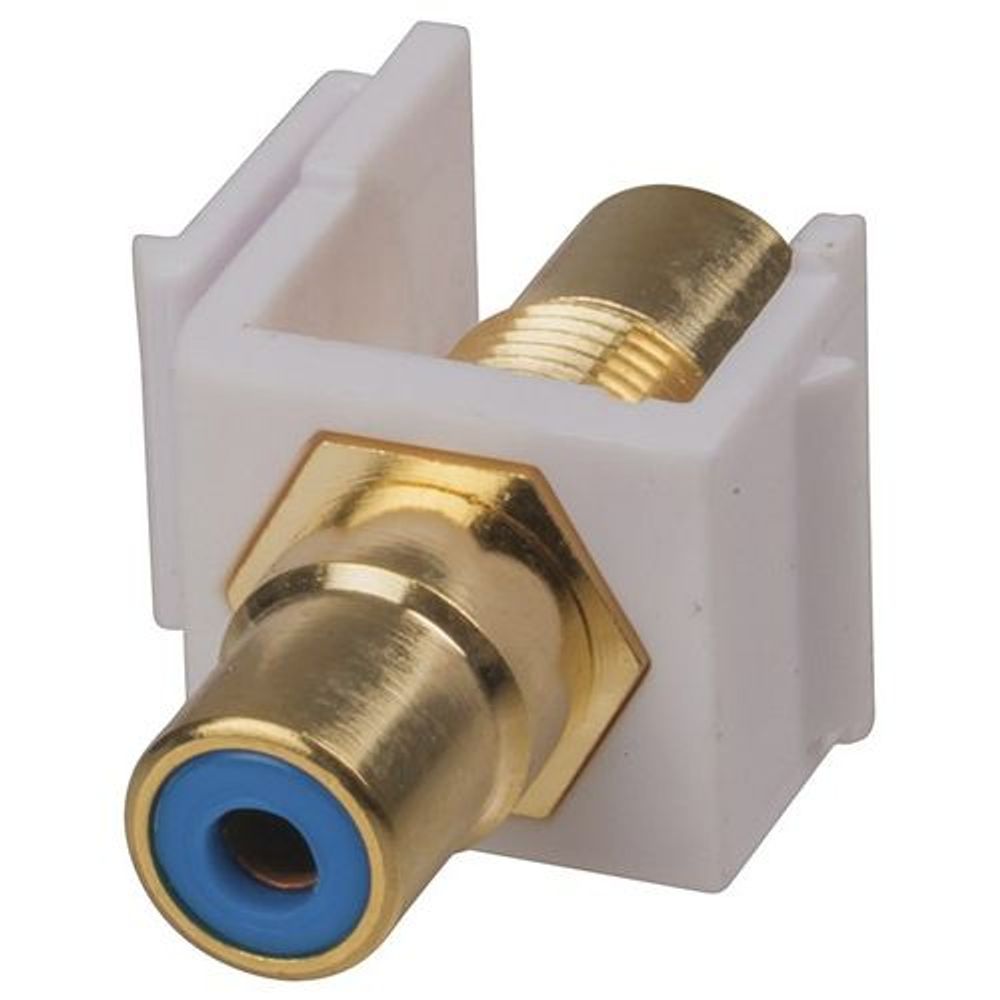 PS0794 - RCA Blue Keystone Insert Gold Plated