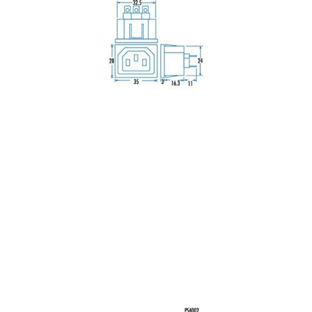 PS4002 - IEC Chassis Power Socket Female
