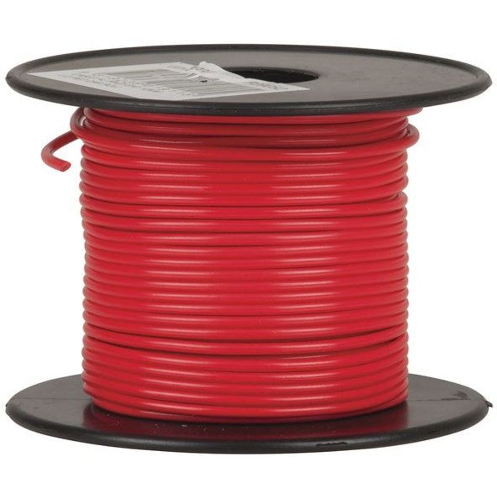 WH3000 - Red Light Duty Hook-up Wire - 25m.