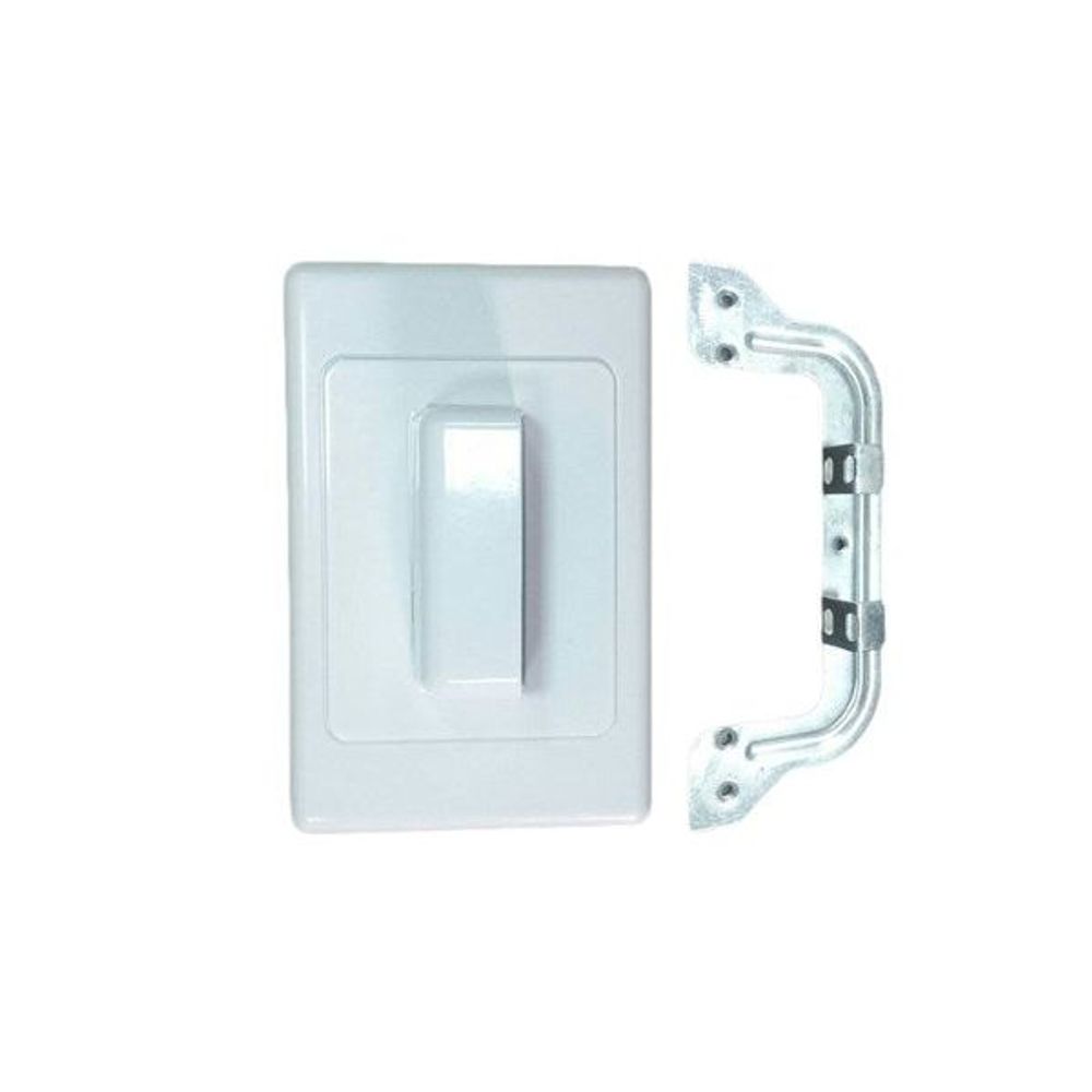 PS0296 - Brushed Rear Cable Entry Wall Plate