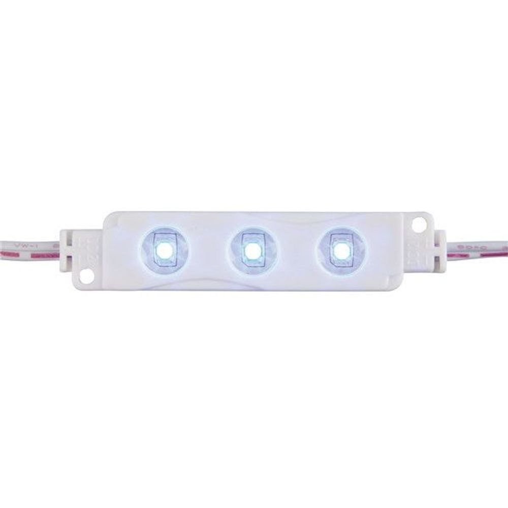 ZD0593 - IP65 LED Light Module String, 10x 3x3528-LEDs, Blue