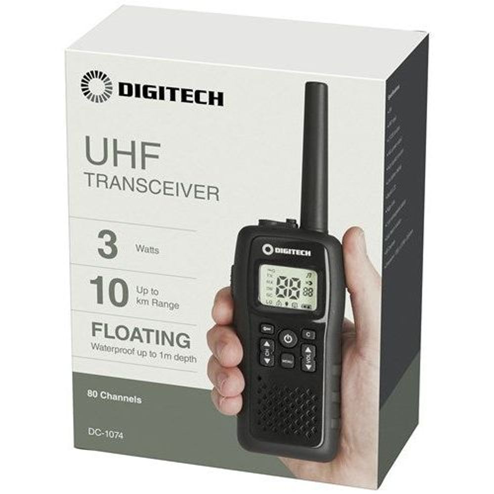 DC1074 - Waterproof Floating 80 Channel 3W UHF CB Transceiver