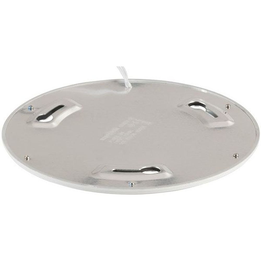 Round ultra-thin LED panel roof light underside with wiring and screw holes