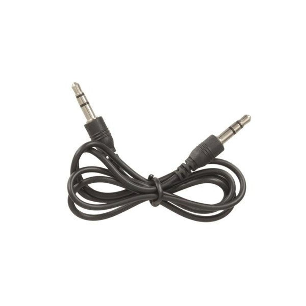 Stereo audio cable with two 3.5 mm male plugs