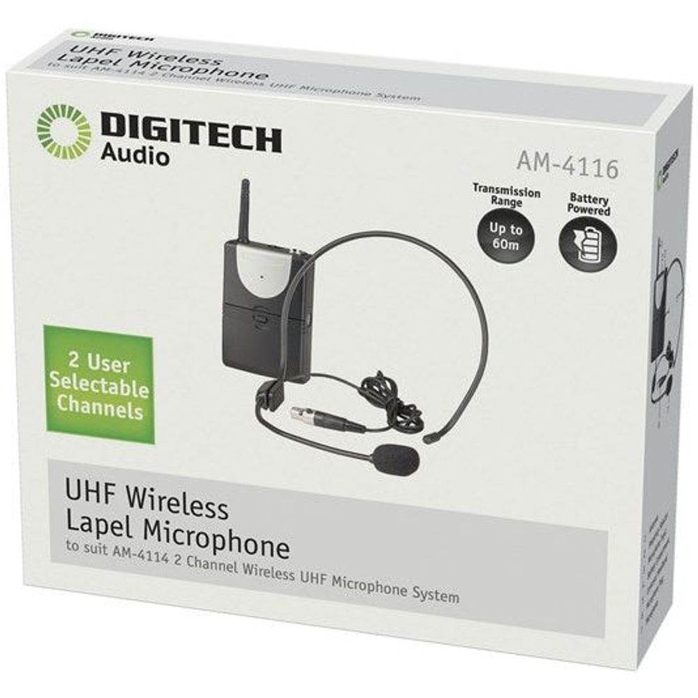 AM4116 - Digitech Channel A UHF Headband Microphone for AM4132 or AM4114