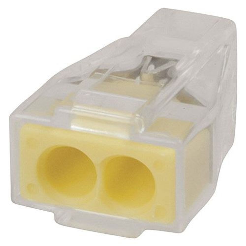 HM3231 - 2 Way Yellow Wago Push Wire Connector