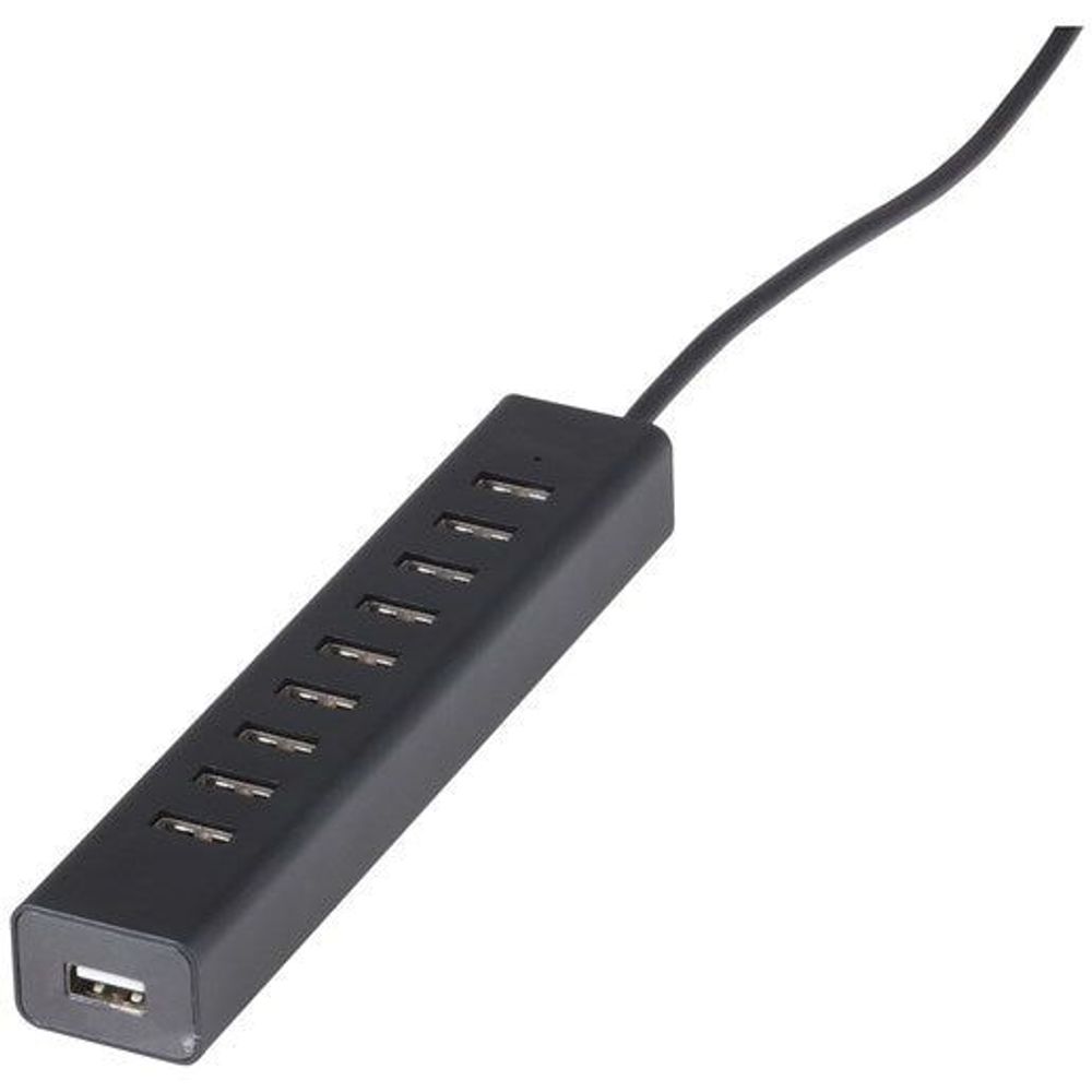 XC4959 - Slimline 10-Port USB Charger and Hub