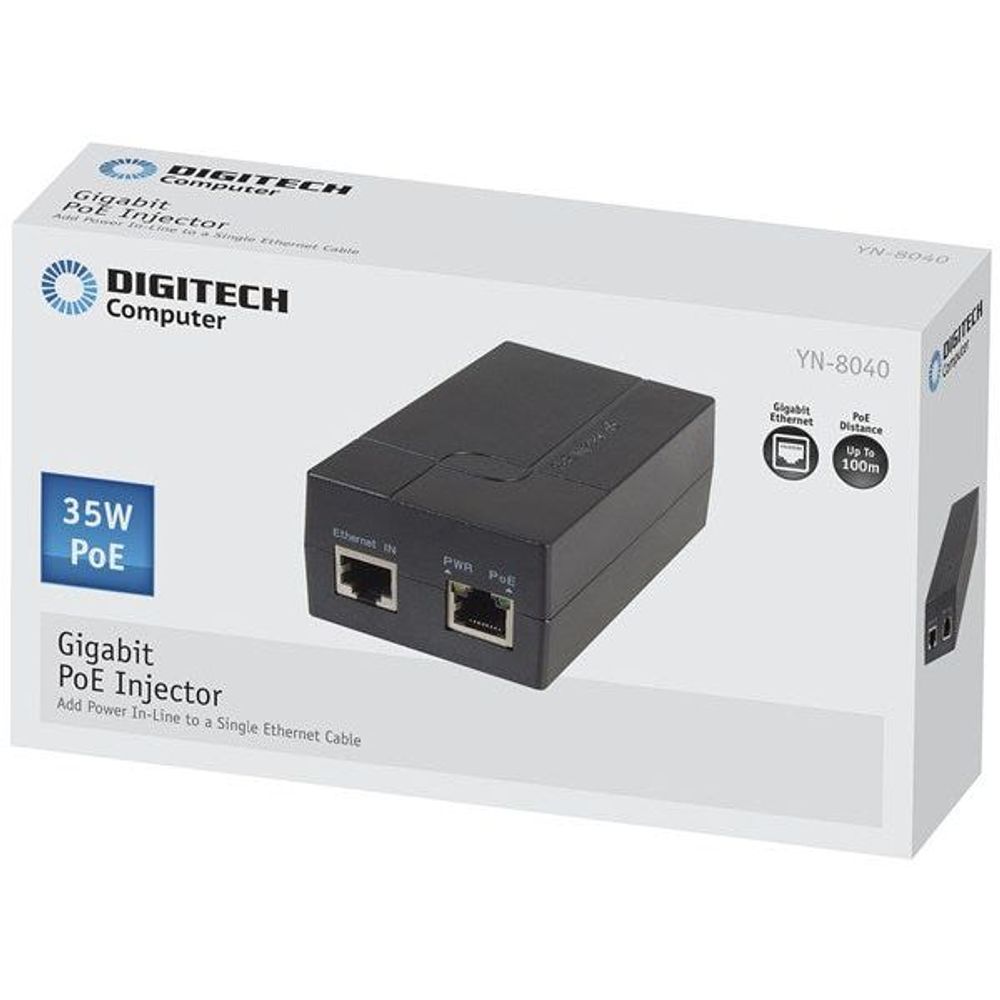 YN8040 - Gigabit Power Over Ethernet (PoE) Injector