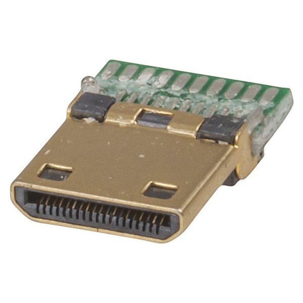 PP0943 - Pre-mounted Mini HDMI Plug with Solder Pads