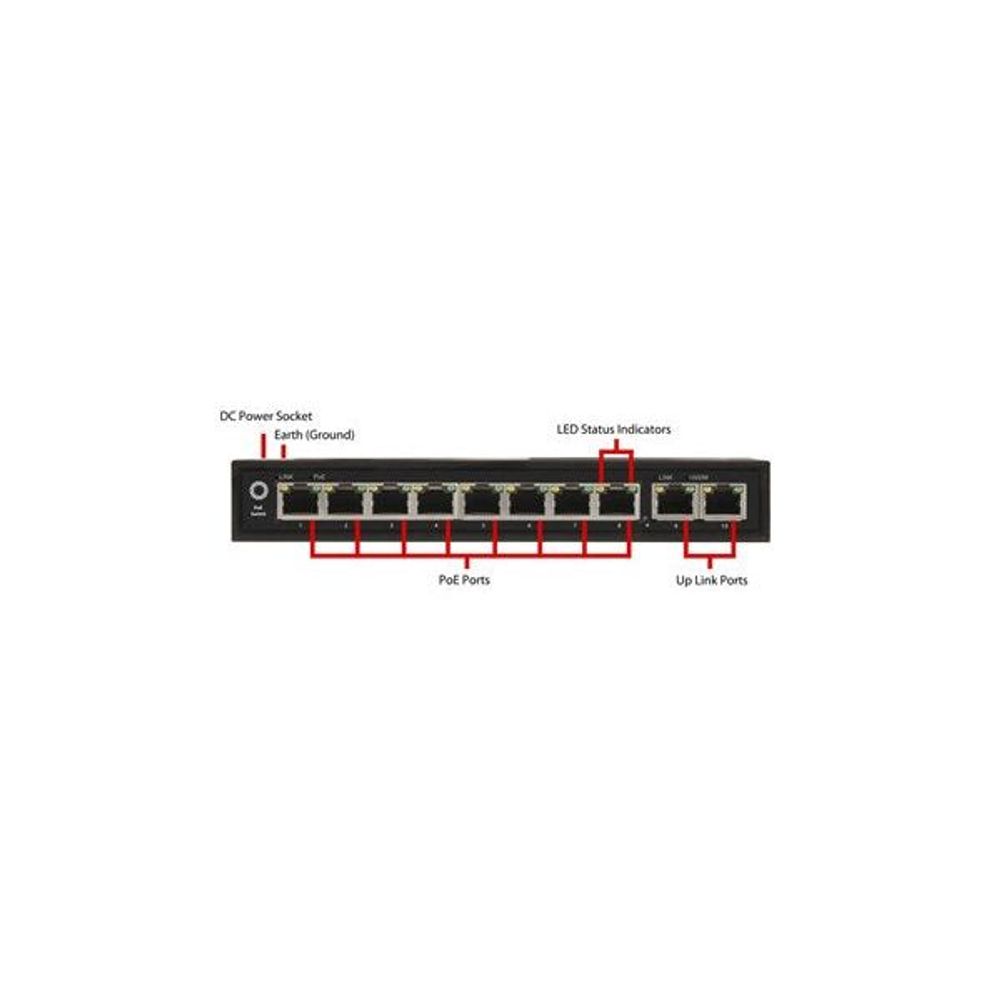 YN8049 - 10 Port Gigabit PoE Network Switch