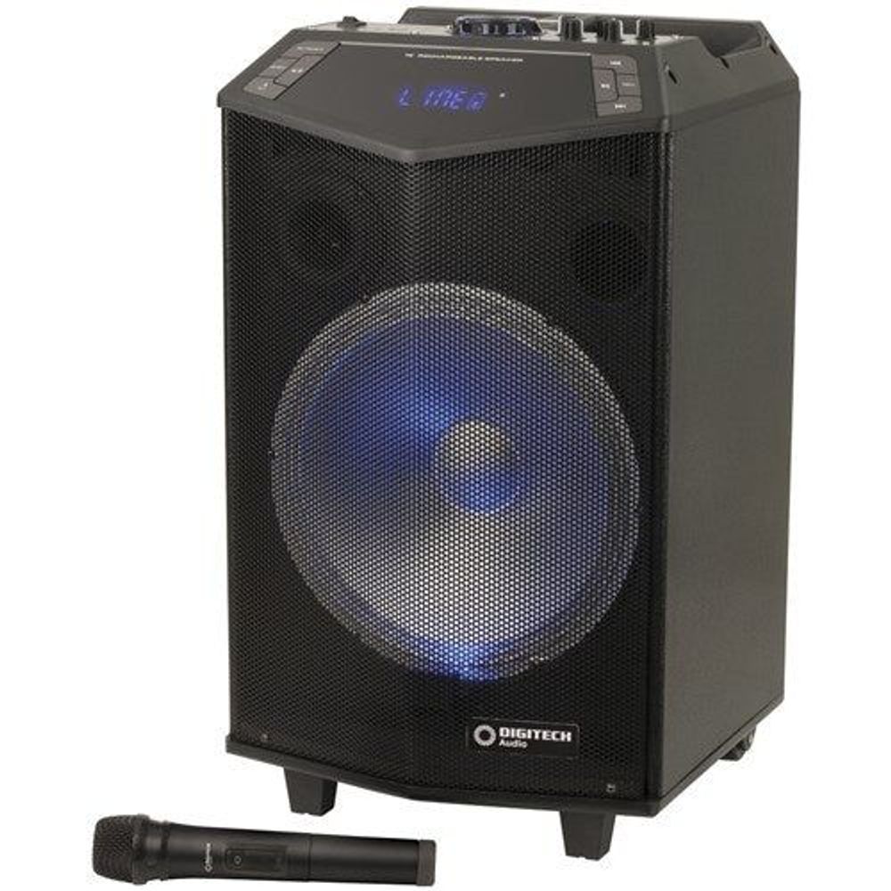 CS2497 - 12 Inch Rechargeable PA Speaker with Wireless Microphone