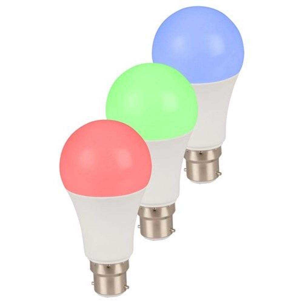 SL2252 - Smart Wi-Fi LED Bulb with Colour Change with Bayonet Light Fitting Pack of 3