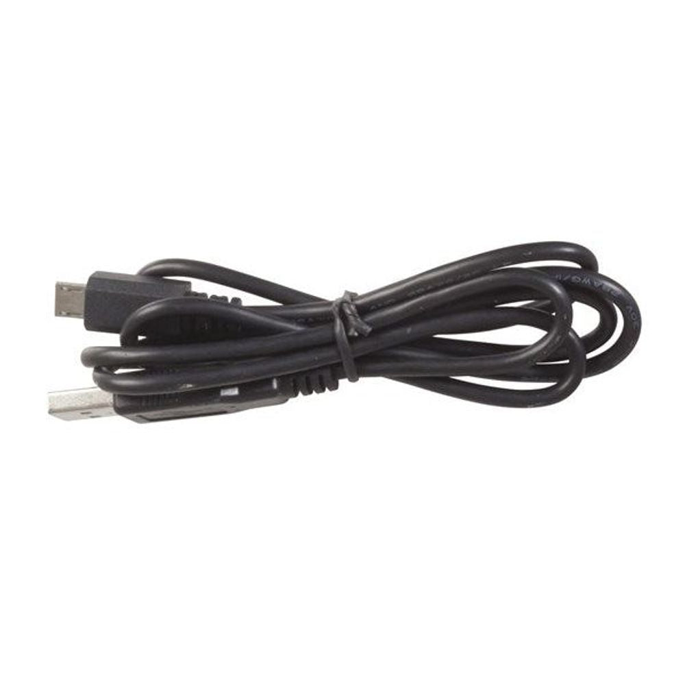 Black USB charging cable with two USB connectors for TWS wireless earphones