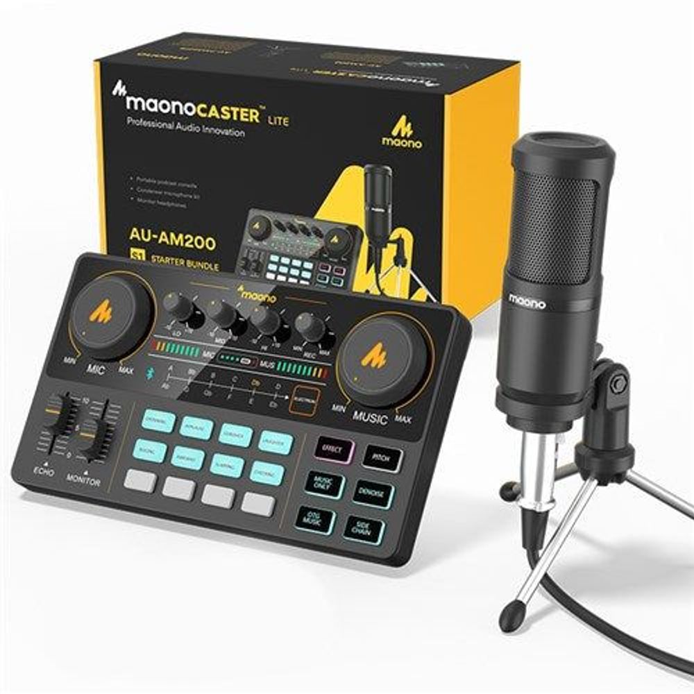 AM4224 - Maonocaster All in One Podcast Production Studio with Microphone