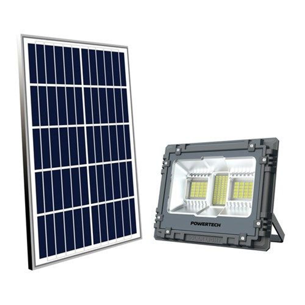 SL4100 - 60W Solar Rechargeable LED Flood Light IP67 with Power supply and Remote