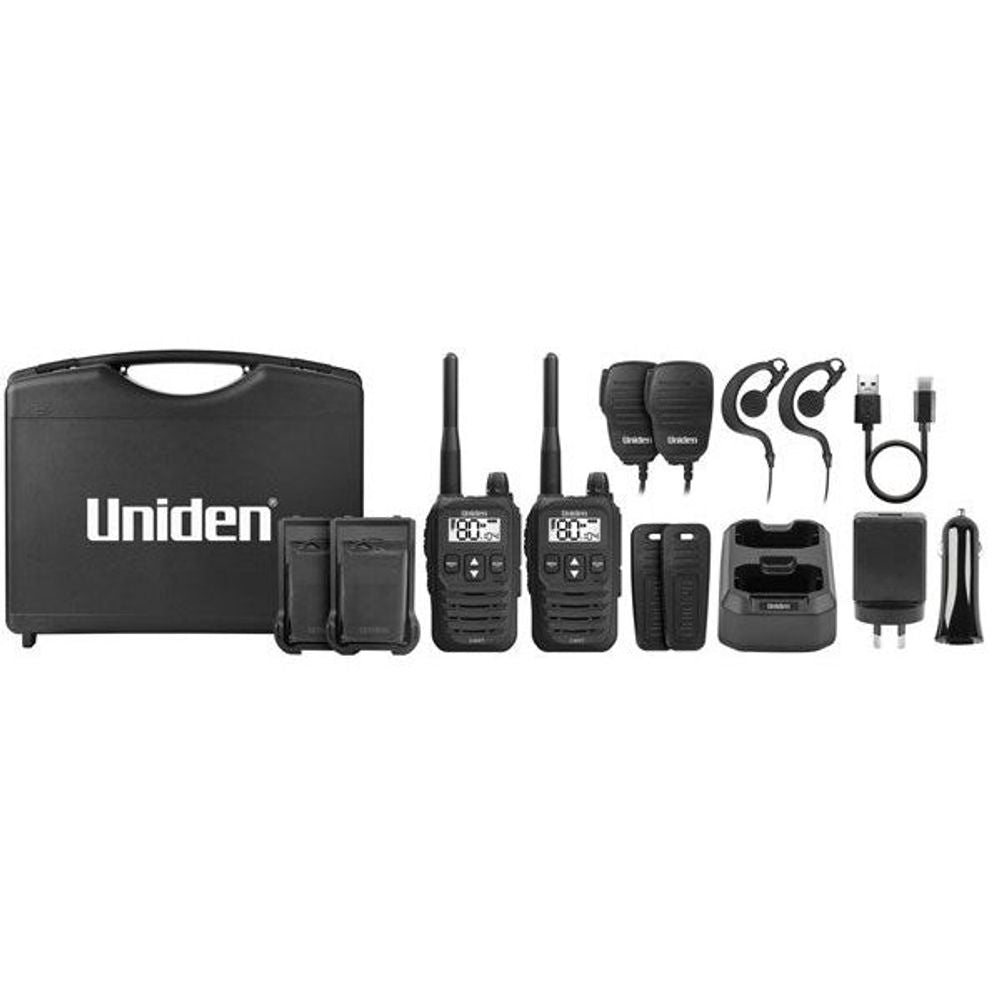 UH8252TP - Uniden 2W UHF Hand Held Transciever + Accessories Pack UH825P