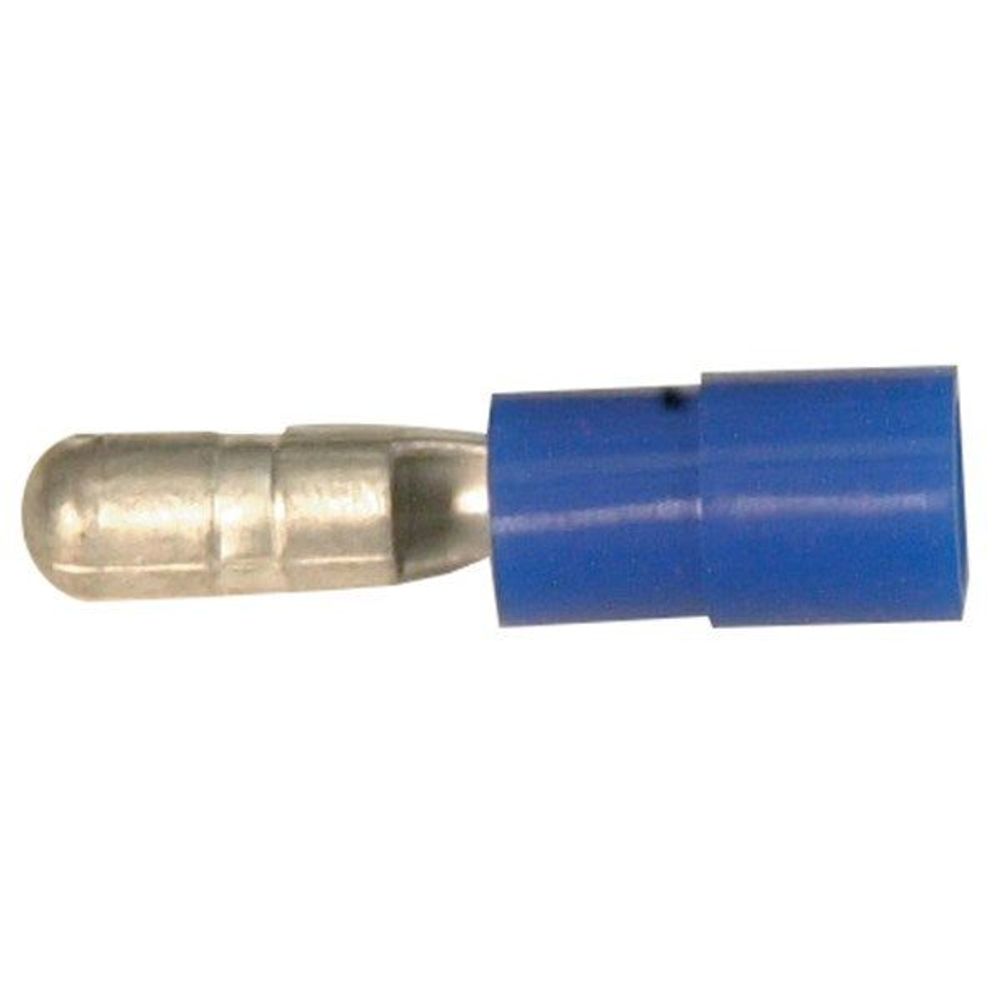 PT4601 - 4mm Blue Male Bullet Style Crimp Terminal - Pack of 100