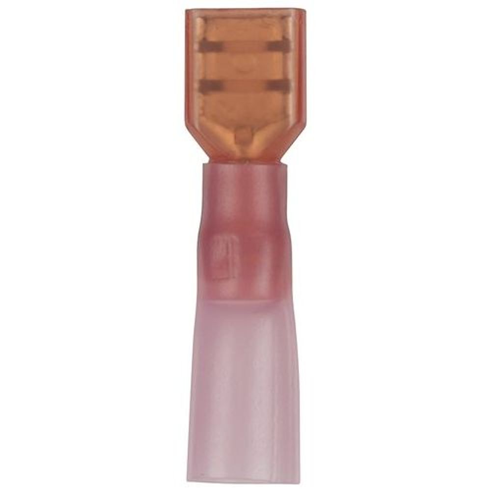 PT4825 - Fully Insulated Female Spade - Red - Packet of 8 - Self Sealing Quick Connectors