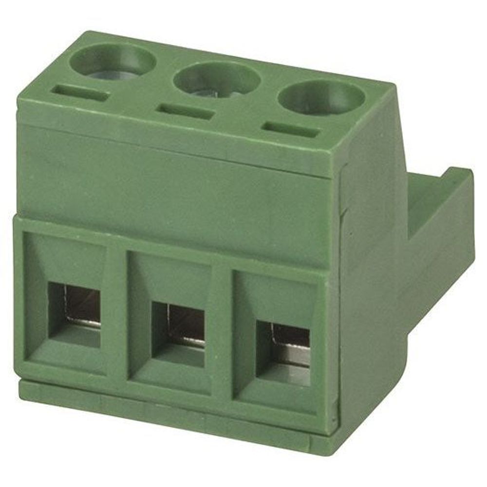 HM3123 - 3 Pole PC Mount Pluggable Terminal Block Socket - 5.08mm