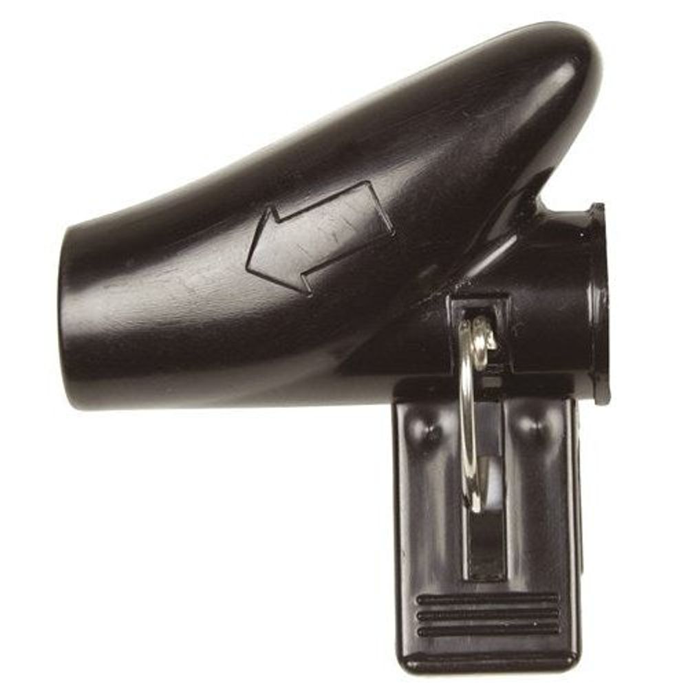 Black applicator nozzle with clip and trigger-style dispenser