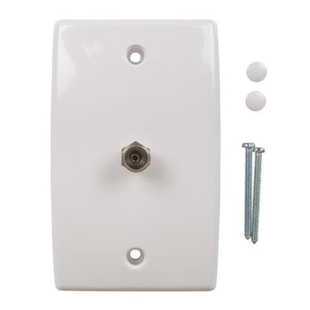 LT3065 - Flushmount 75 Ohm TV Wall Socket with F-Rear Connection