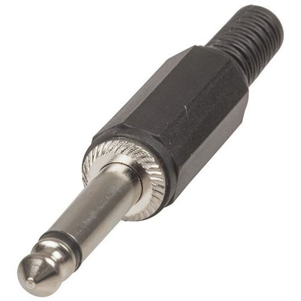 PP0150 - Black 6.5mm Mono Phono Line Plug