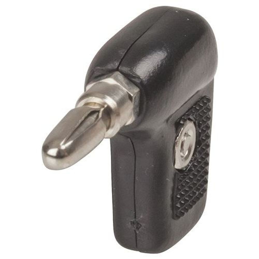 PP0395 - Black Right Angle Banana Plug