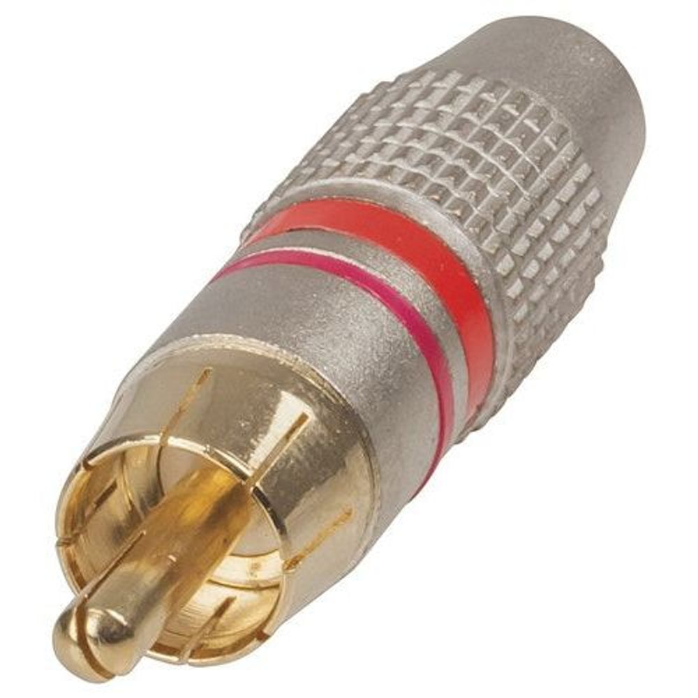 PP0230 - Quality Gold RCA Plugs - Red