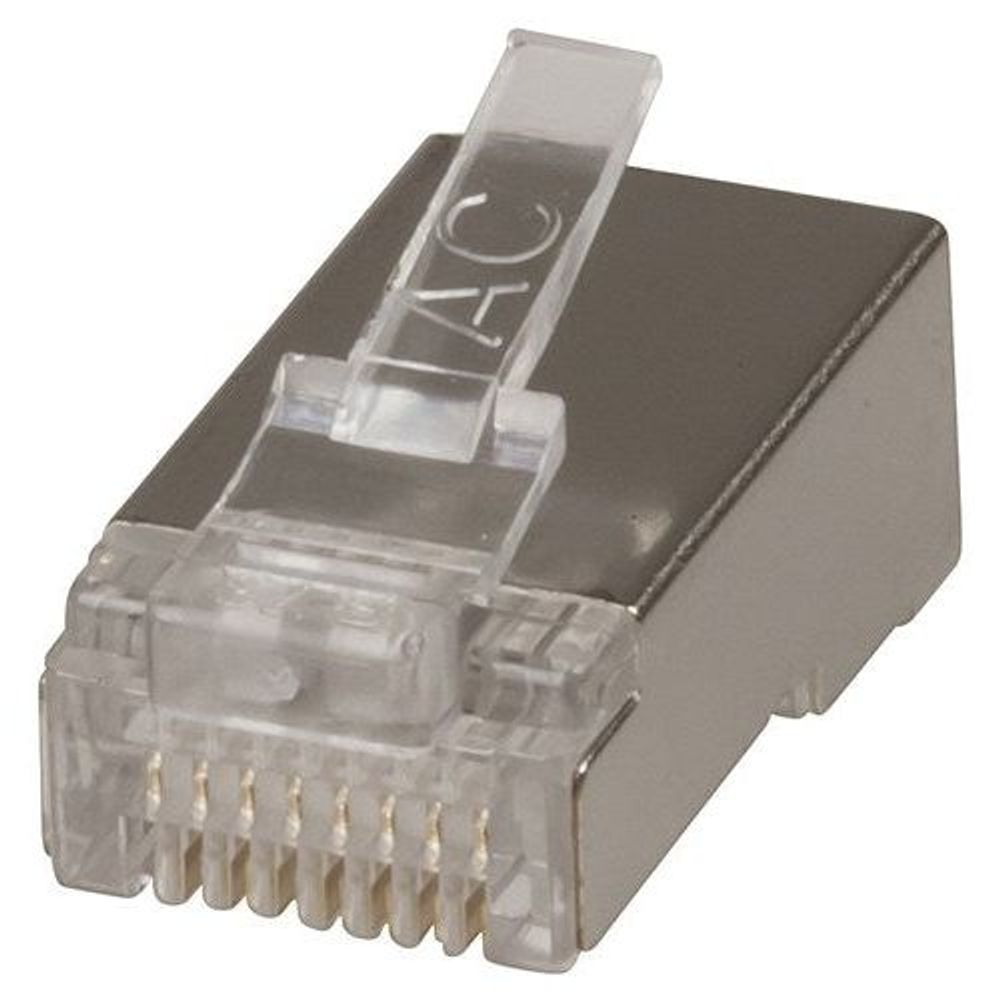 PP1437 - 8P/8C Screened RJ45 Plug to Suit Stranded cable - 10 Pack