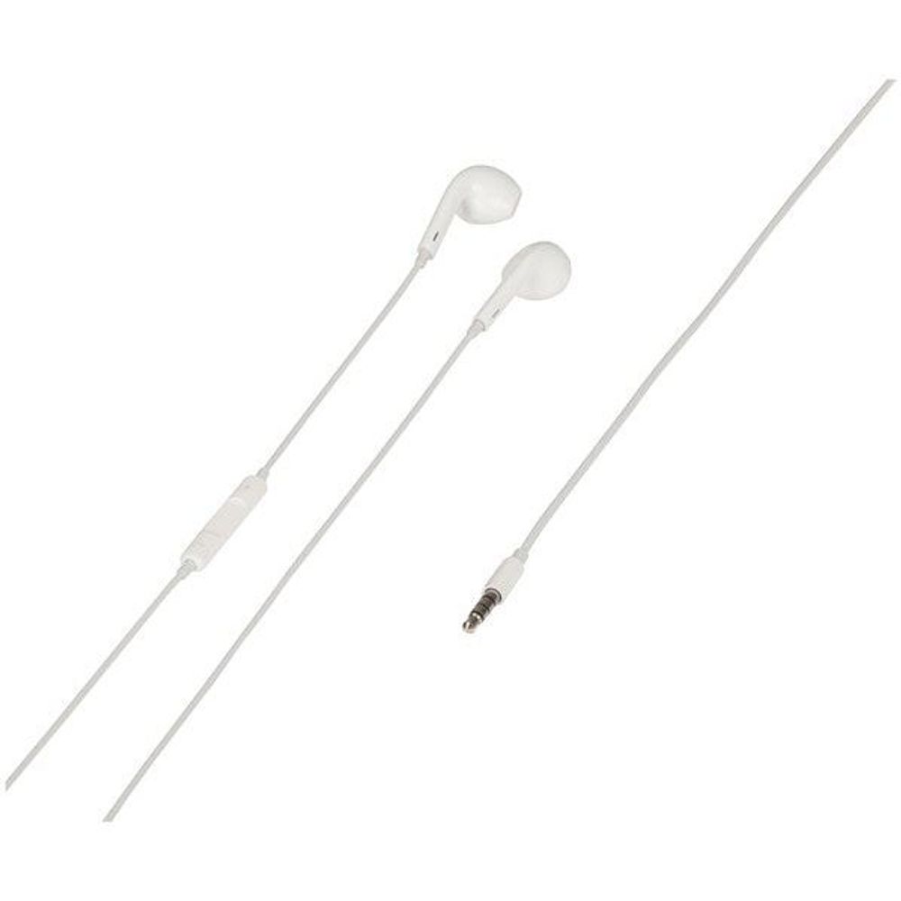 AA2158 - Digitech White Stereo Earphones with Microphone and Volume Control