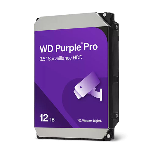 WD Purple Pro 12TB SATA 3.5" 7200RPM 512MB Surveillance HDD 3Yr Wty