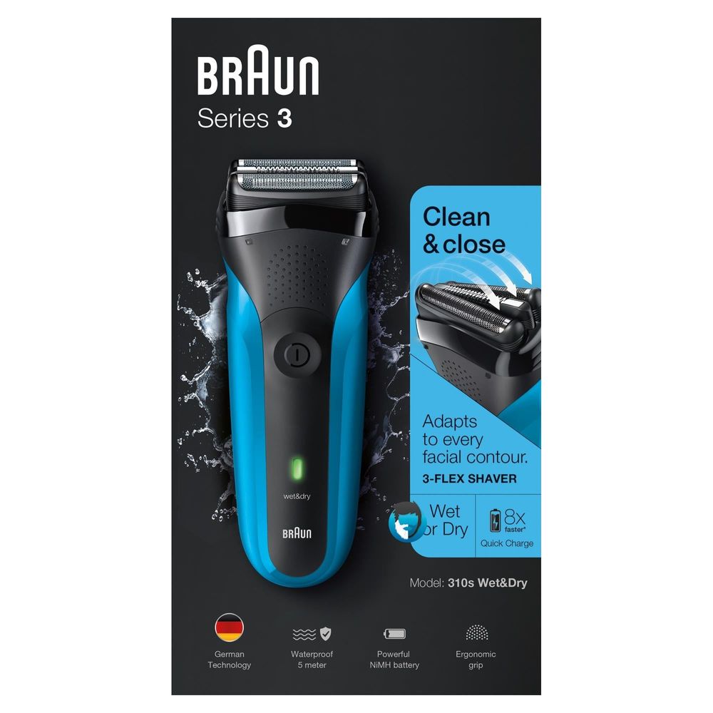 Braun Series 3 310s Rechargeable Wet & Dry Shaver