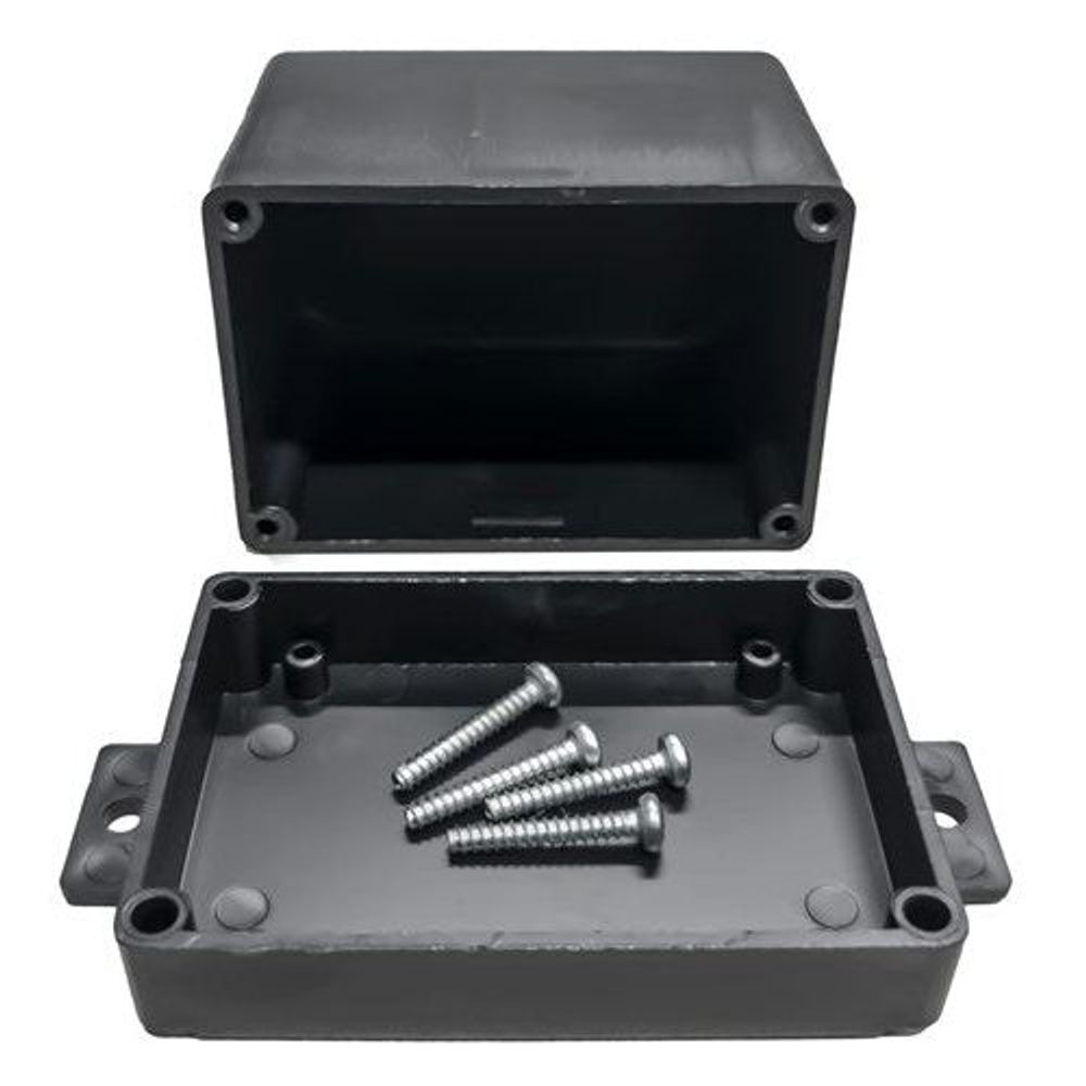 HB6081 - Bulkhead Enclosure - Black - 72 x 50 x 63mm