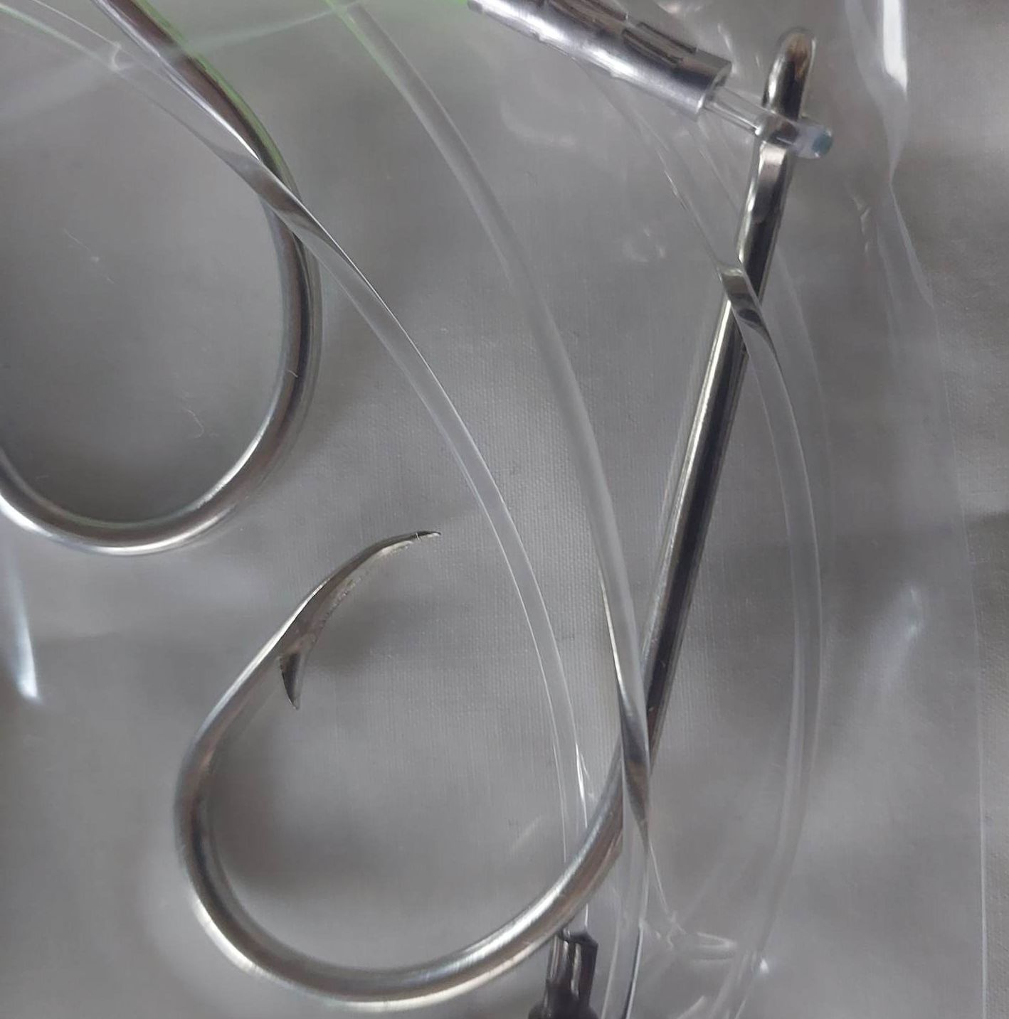 MeanFish Hapuka (Grouper) 2 Hook Rig 14/0 Ezi Bait Hook with Light