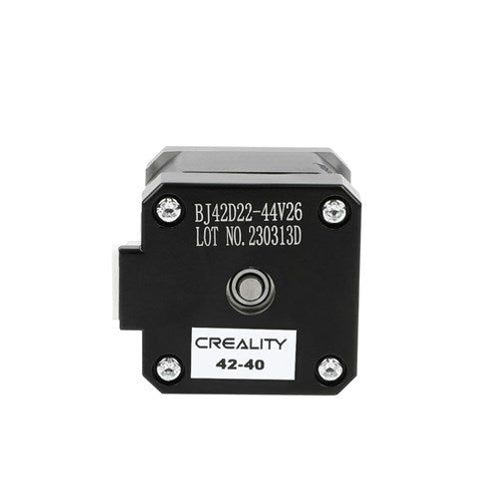 CREALITY 42-40 stepper motor with label on black housing and circular port