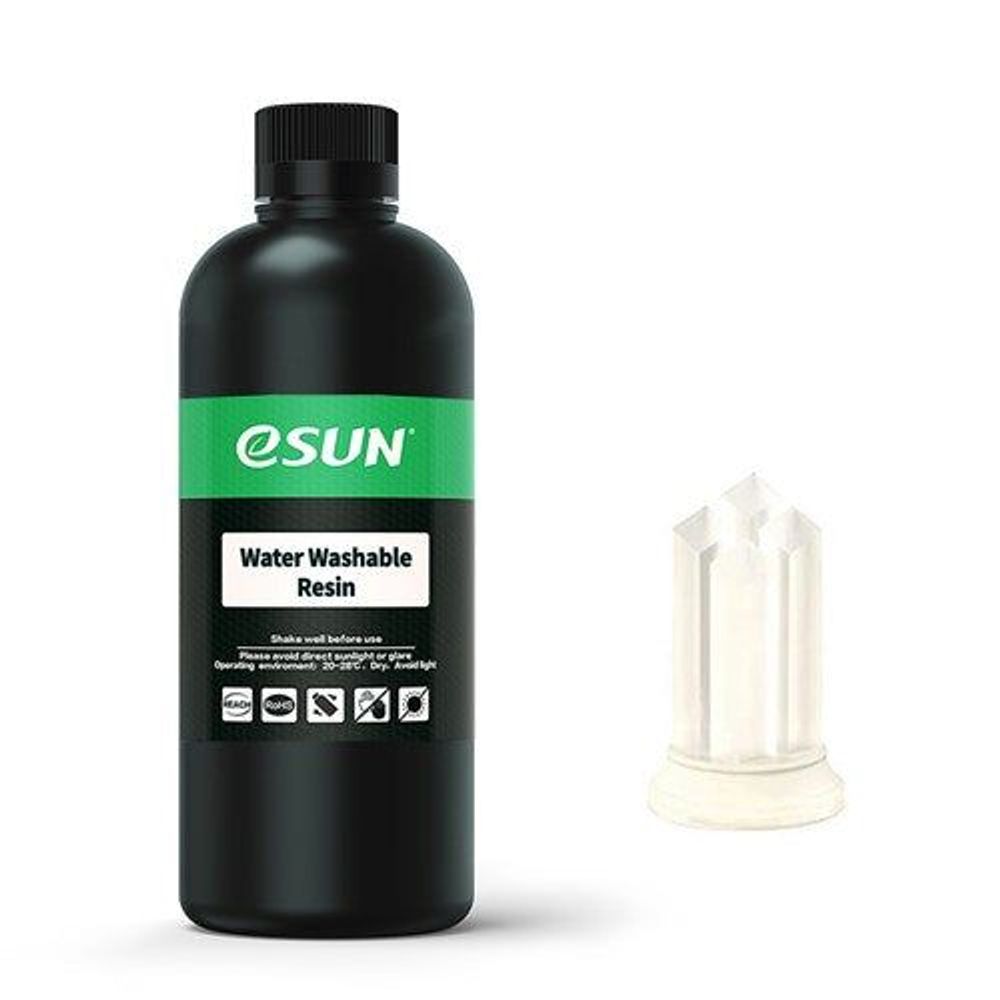 TL4451 - eSUN Clear Water Washable 500g Resin for SLA 3D Printers