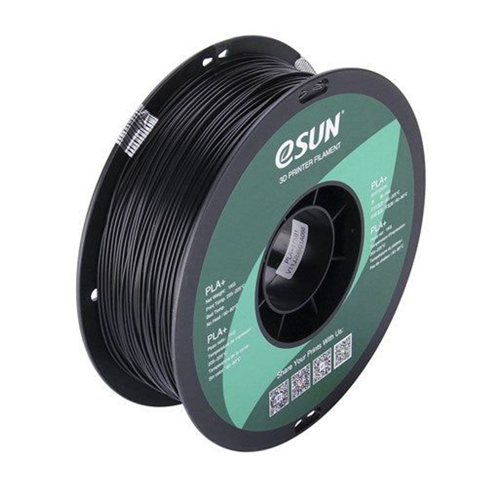 TL4454 - eSUN Black PLA+ Filament 1kg 1.75mm