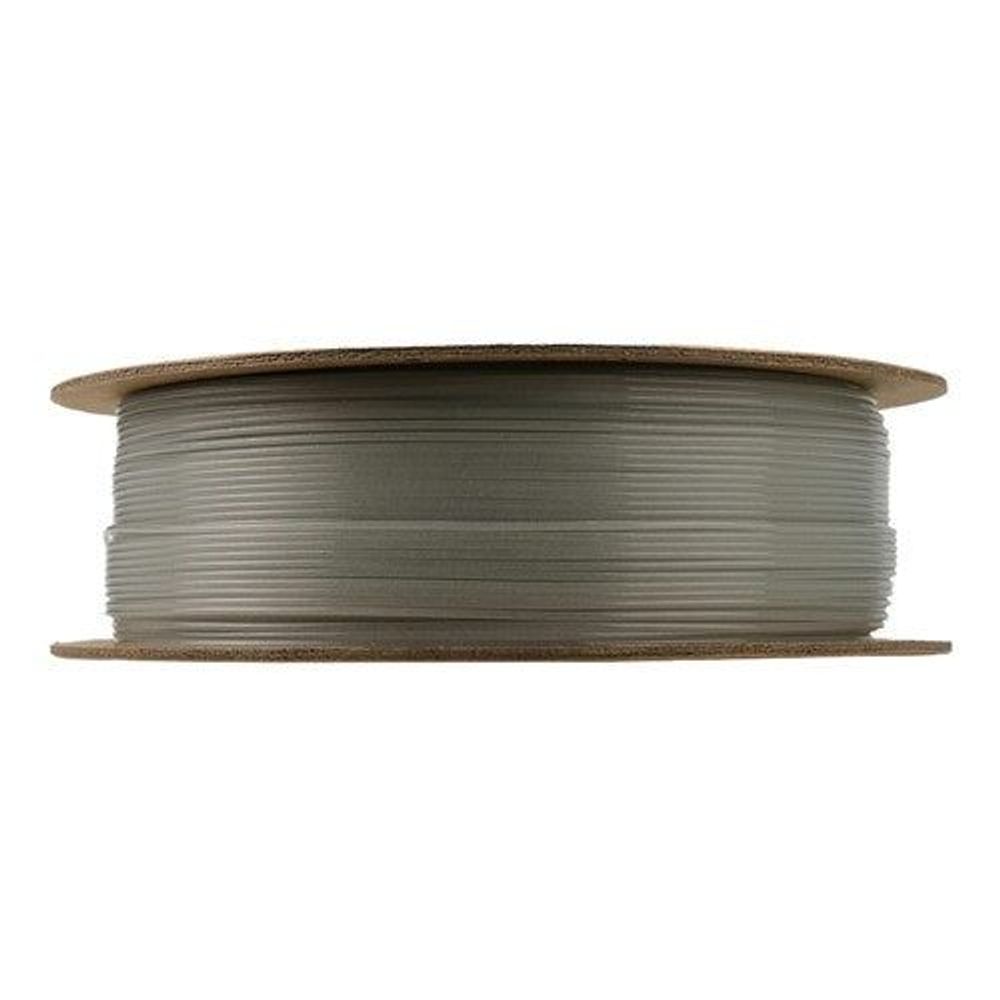 Light blue-gray PLA 3D printer filament wound on a spool